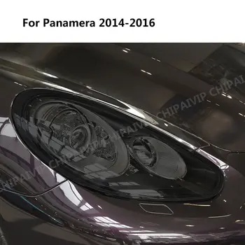 За Porsche Panamera 970 971 2019 2020 2021 Защитно Фолио За Фарове Предни Светлини Черен Стикер TPU Аксесоари За Защита От Драскотини