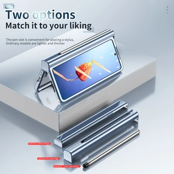 Защитно фолио за екран от стъкло със защита от падане, Калъф за Samsung Galaxy Z Fold 4, Защитно делото с S Pen на Galaxy Z Fold4 Fold3
