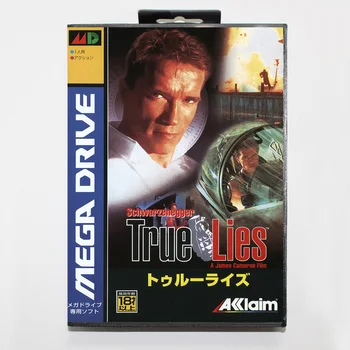 Игрална карта True Lies 16bit MD за Sega Mega Drive / Genesis с търговците на предавателна