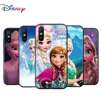 Калъф за телефон Frozen Elsa за Xiaomi Redmi K50, K40 Gaming A1 11 Prime 10 10В 9AT 9А 9В 9T 8 7A 6A 5 4X5G Черен Калъф Funda