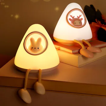 Лека нощ за детски детска светодиодна настолна лампа със Сензорен Датчик С Регулируема Яркост, Украса за дома, спални, USB Перезаряжаемое за Спане и осветление