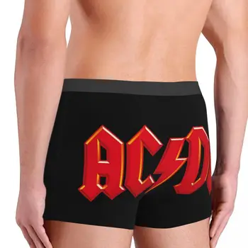 Мода AC DC Боксерки Къси Гащи Мъжки Breathbale на Австралийската Рок Група Гащи Бельо