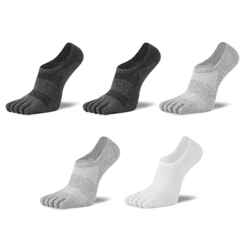 Ортопедични Компресия Чорапи Мъжки Чорапи с Пръсти Ultra Low Cut liner четки с гелевой вложка B99