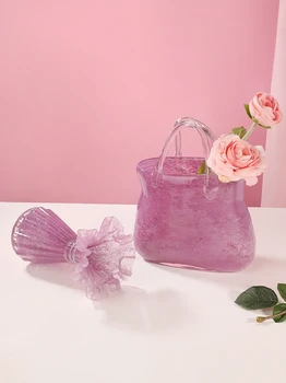 Стъкла Чанта Чанта На Цветя В Стъклена Ваза За Цветя Доставя Мебели За Дома