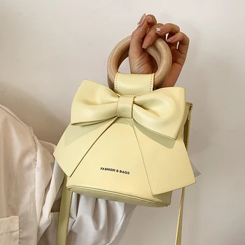Чанта-месинджър, Нова дамска чанта 2022, Модни модерна чанта с лък, чанта за малцинствата, Бяла bag-чанта, дамска чанта 2022, Тенденция A05