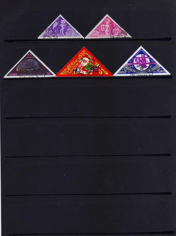 50 бр./опаковане. под формата на трехугольника, всички се различава от много страни, НЕ се повтаря, Неизползван с пощенски штемпелем, пощенски марки за колекционери 5