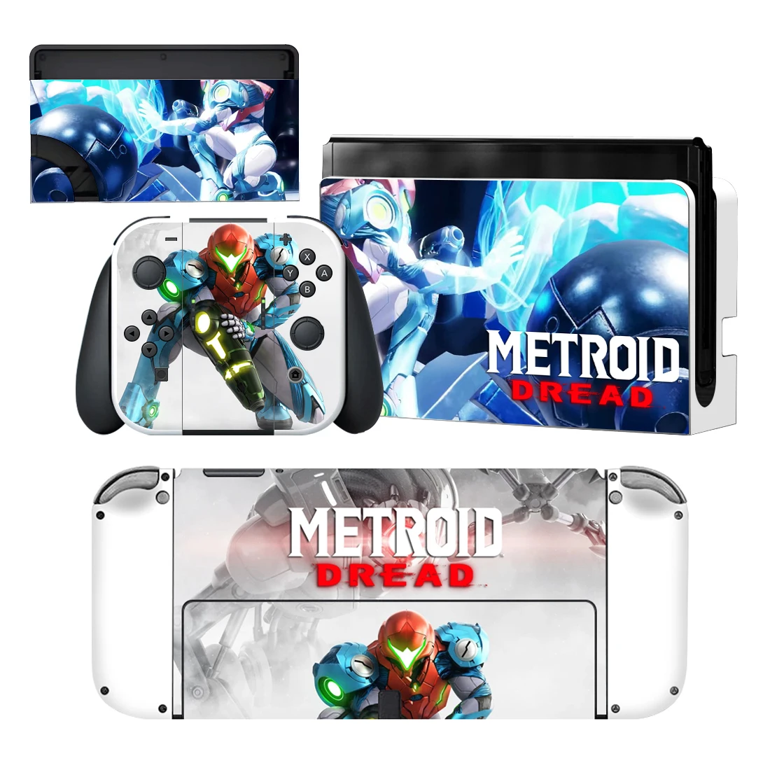 Metroid Dread Nintendoswitch Skin Cover Стикер Стикер за Nintendo Switch OLED Конзола Joy-con Контролер Докинг Станция Кожа Винил 1