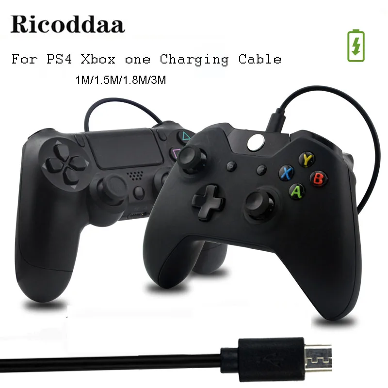 Micro USB Зарядно Устройство-Кабел За PS4/Xbox One Контролер Мощност кабел за зареждане Кабел За Sony Playstation 4 Джойстика, Игрови Аксесоари 1