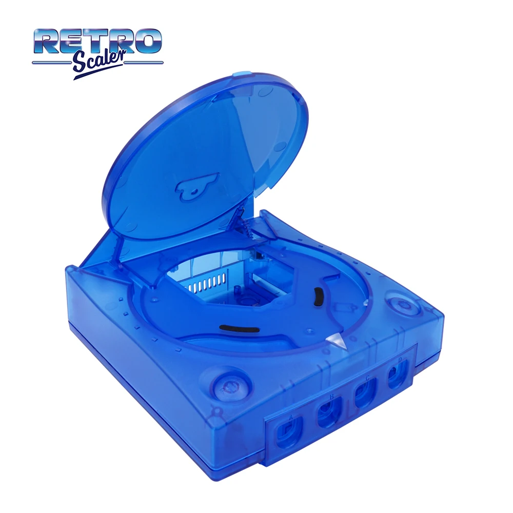 Retroscaler Взаимозаменяеми Прозрачен корпус за всички игрални конзоли Dreamcast DC 0