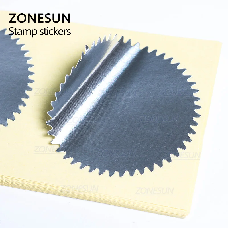 ZONESUN 100шт 45 мм Тиснитель Стикер за Релеф Печат Персонализирате Преге печат Diy Преге Печат за Сертифициране 3