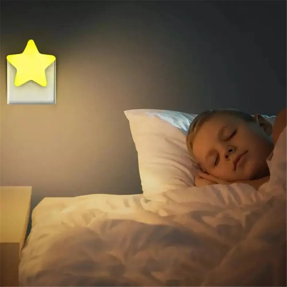 Индукционный Мини-Звездообразный led лампа С докосване, лека нощ За Детски Спални, Нощни Лампа За Сън, Тела С Ниска Консумация на енергия 1