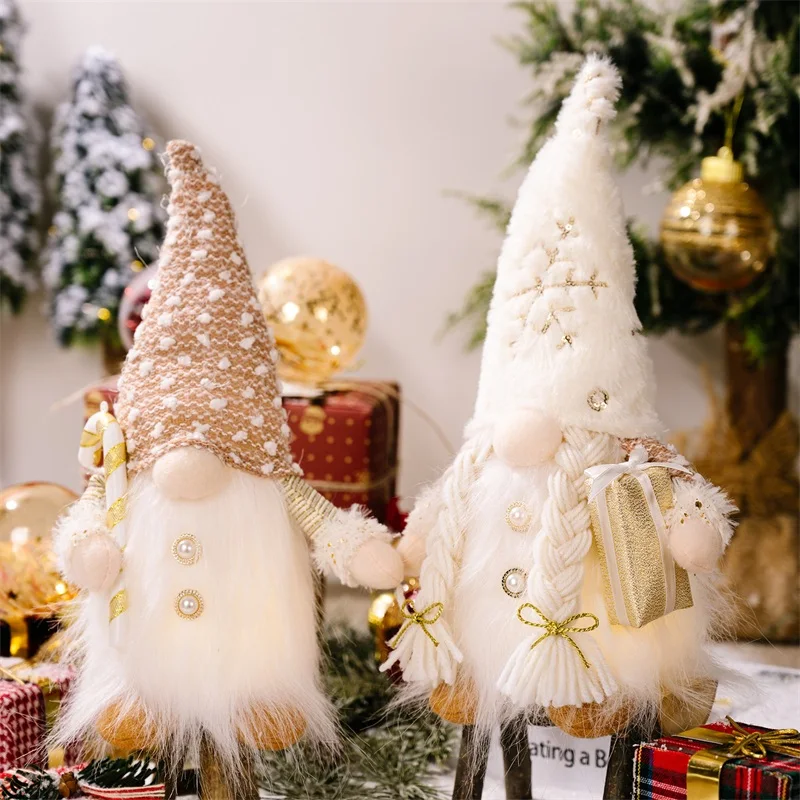 Коледна Безлични Кукла Забавни Коледни Декорации за Дома 2022 Коледен Орнамент Подаръци за Нова Година 2023 2