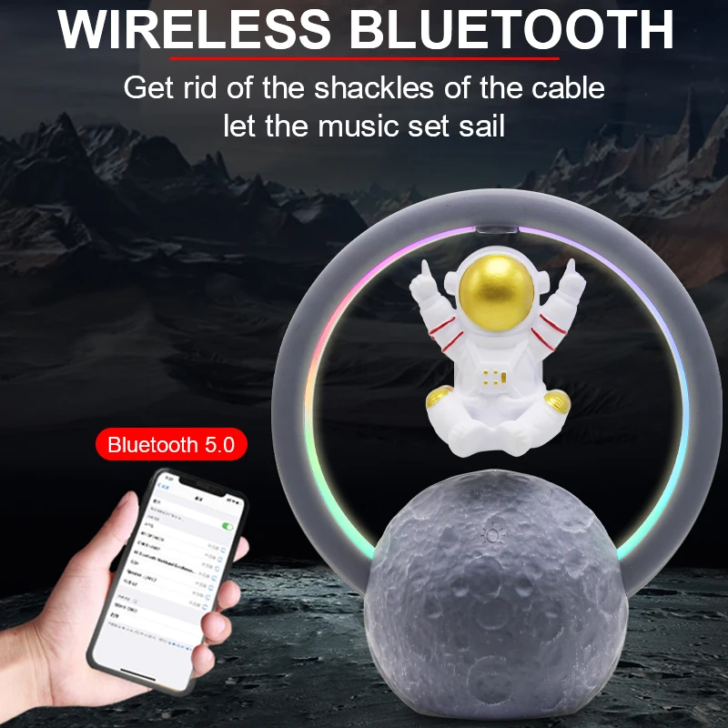 НОВ Bluetooth Високоговорител Окачен Астронавт RGB лека нощ LED С Декоративна Лампа Настроението с Дистанционно Управление, Подарък За Рожден Ден 1